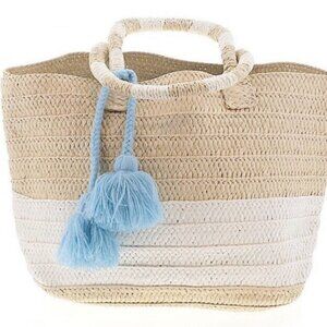 Altru Made For Good Woven Tote Bag with Blue Tassel